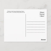 ウィスカー放浪者:白い胸のハリネズミ ポストカード (裏面)