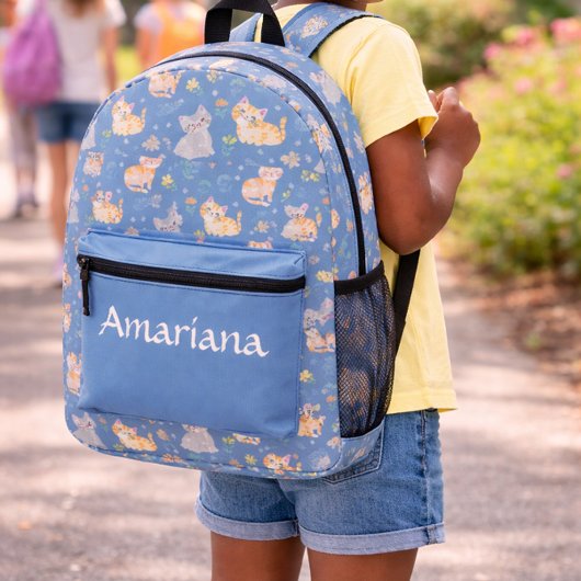 ウィスカー開花&デイドリームス プリントバックパック