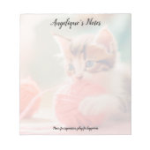 ウィスカー&ワードカスタムメモ帳 ノートパッド (正面)