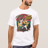 ウィスカ猫科の動物ヤーンダンス子猫カオス着信！ Tシャツ (正面)