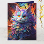 ウィスカ疑問に思ー カード (黄色い花)