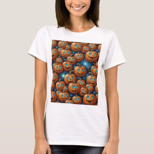 ウィスキカルなカボチャのハロウィンTシャツ Tシャツ (正面)