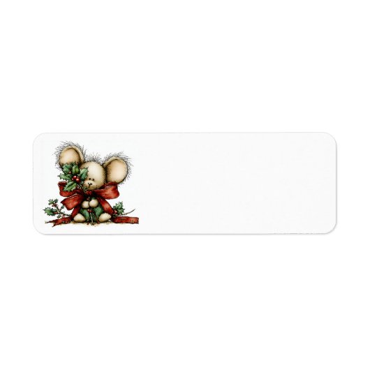 ウィスキカルなクリスマスの住所ラベル ラベル (正面)
