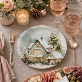 ウィスキカルなクリスマスの家 メモ帳 ペーパープレート
