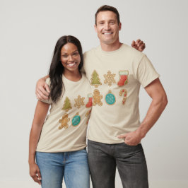 ウィスキカルなクリスマスクッキーアイコン Tシャツ