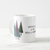 ウィスキカルなクリスマスツリー コーヒーマグカップ (正面左)