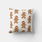 ウィスキカルなジンジャーブレッドのクリスマス クッション (正面)
