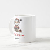 ウィスキカルなユーモア サンタクロース クリスマス マグカップ (正面左)