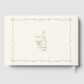 ウィスキカルなレトロ手描きの結婚式 ゲストブック (裏面)