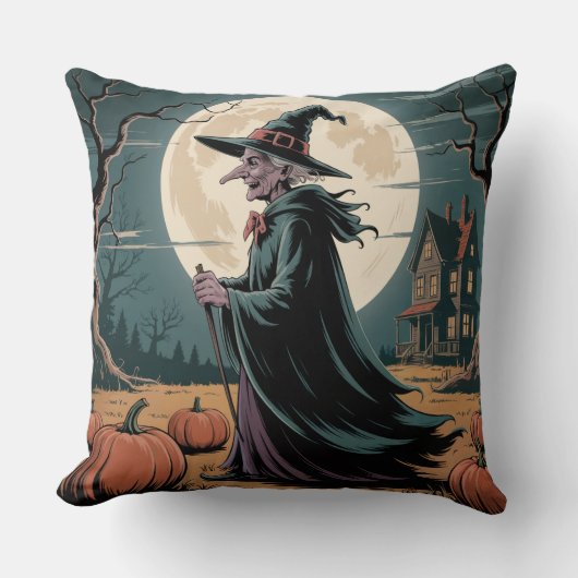 ウィスキカルなヴィンテージ・ハロウィンの魔女, ハロウィンの魔女 クッション (正面)