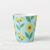 ウィスキカルな喜びの花開き カフェラテマグ (正面)