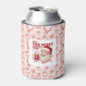 ウィスキカルな手描きサンタのクリスマス 缶クーラー (缶正面)