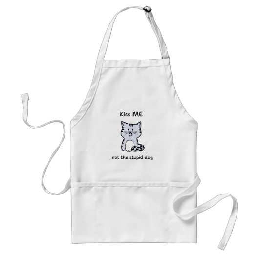 ウィスキカルな猫 スタンダードエプロン (正面)