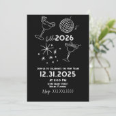 ウィスキカルな落書きで新年を祝おう 2026年 金色 シーズンカード (スタンド正面)