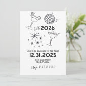 ウィスキカルな落書き ハッピーニューイヤー 2026 金色 シーズンカード (スタンド正面)