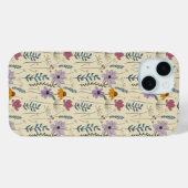 ウィスキカルな野の花のシームレスパターン Case-Mate iPhoneケース (裏面 (横))
