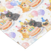 ウィスキカルガールズ 猫 誕生日パーティー テーブルクロス (アングル)