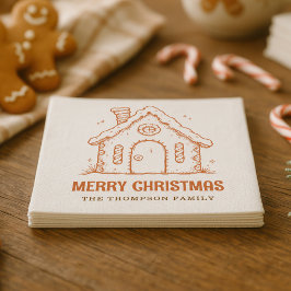 ウィスキカルジンジャーブレッドハウス メリークリスマス スタンダードカクテルナプキン