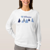 ウィスキカルツリー ハート 冬 Tシャツ (正面)