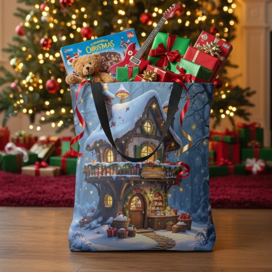 ウィスキカル サンタの工房 クリスマス トートバッグ