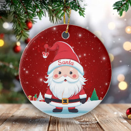 ウィスキカル サンタクロース クリスマス ベリーレッド 🎄🎅🏼 セラミックオーナメント