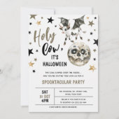 ウィスキカル・スプーキー・ビンテージ・ナーサリーライム・ハロウィン 招待状 (正面)