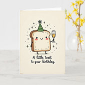 ウィスキカル トースト バースデーカード カード (黄色い花)