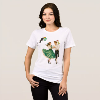 ウィスキカル ヴィンテージ フォークダンス ロマンス アート デザイン トライブレンドTシャツ