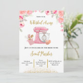 ウィスキッ遠くにクピンクブライダルシャワー 招待状 (スタンド正面)