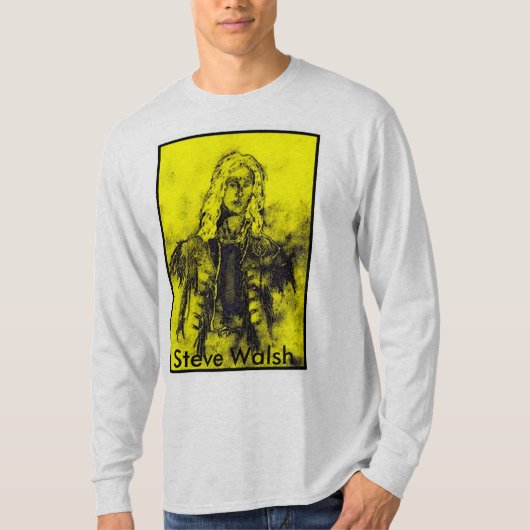 ウィスキーで生きているスティーブWalshの絵画精力的の Tシャツ (正面)