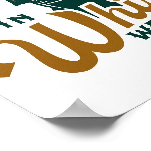 ウィスキーで私たちは信頼:ウィスキーおもしろい恋人バーデコール ポスター (角)