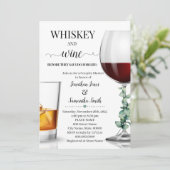 ウィスキーとワインを飲みながらブライダルシャワーを 招待状 (スタンド正面)