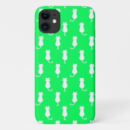 ウィスキーな猫グリーン Case-Mate iPhoneケース (裏面)