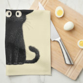 ウィスキーな黒猫 ハッピーハロウィン キッチンタオル (四つ折り)