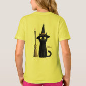 ウィスキーな黒猫 ハッピーハロウィン Tシャツ (裏面)