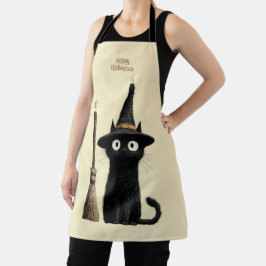 ウィスキーな黒猫 ハッピー ハロウィン エプロン