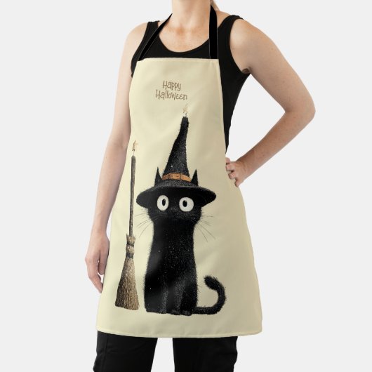 ウィスキーな黒猫 ハッピー ハロウィン エプロン (インサイチュ)