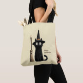 ウィスキーな黒猫 ハッピー ハロウィン トートバッグ (クローズアップ)