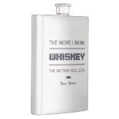 ウィスキーのカスタムなモノグラムのフラスコ フラスク (右)