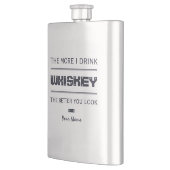 ウィスキーのカスタムなモノグラムのフラスコ フラスク (左)