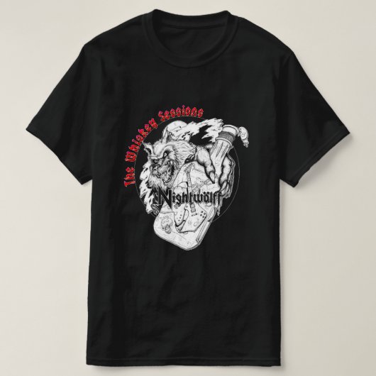 ウィスキーのセッションのデモ(Nightolffによる) Tシャツ (デザイン正面)