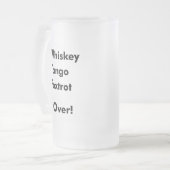 ウィスキーのタンゴはフォックストロットを踊ります! フロストグラスビールジョッキ (正面左)