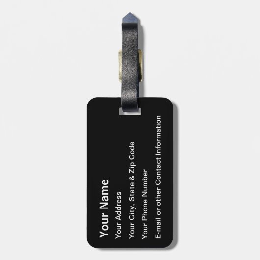 ウィスキーのタンゴはユーモア-航空フォックストロットを踊ります ラゲッジタグ (裏面縦)