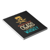 ウィスキーのチャンスと週末の葉巻 ノートパッド (アングル)