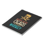 ウィスキーのチャンスと週末の葉巻 ノートパッド (回転)