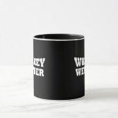 ウィスキーの天気 面白いアルコール名言 マグカップ (中央)