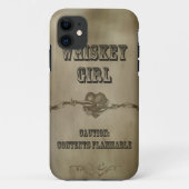 ウィスキーの女の子-注意! 携帯電話の箱 Case-Mate iPhoneケース (裏面)