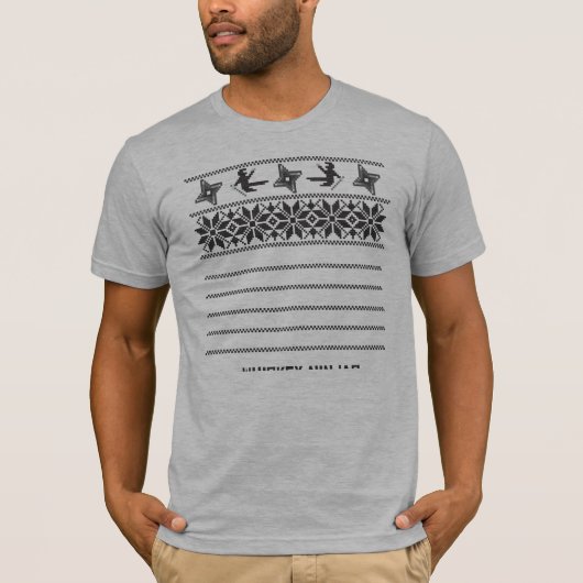 ウィスキーの忍者のクリスマス Tシャツ (正面)
