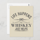 ウィスキーの面白い名言 ポストカード (正面/裏面)