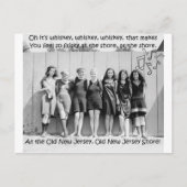 ウィスキーは古いNJの海岸で楽しめる ポストカード (正面)